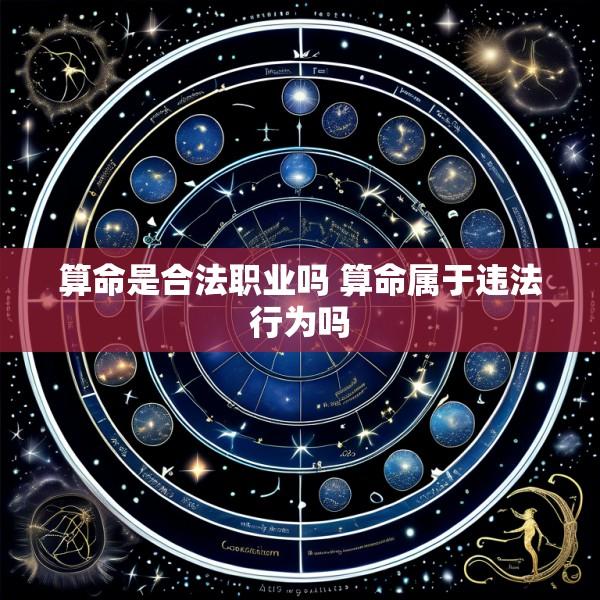 算命是合法职业吗 算命属于违法行为吗