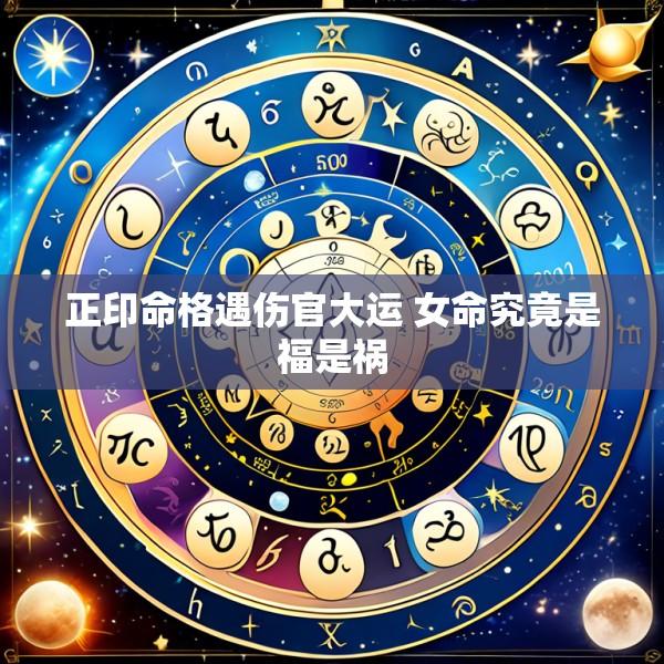 正印命格遇伤官大运 女命究竟是福是祸
