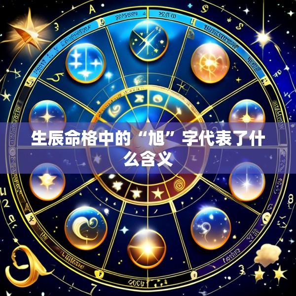 生辰命格中的“旭”字代表了什么含义