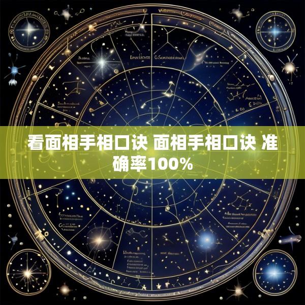 看面相手相口诀 面相手相口诀 准确率100%