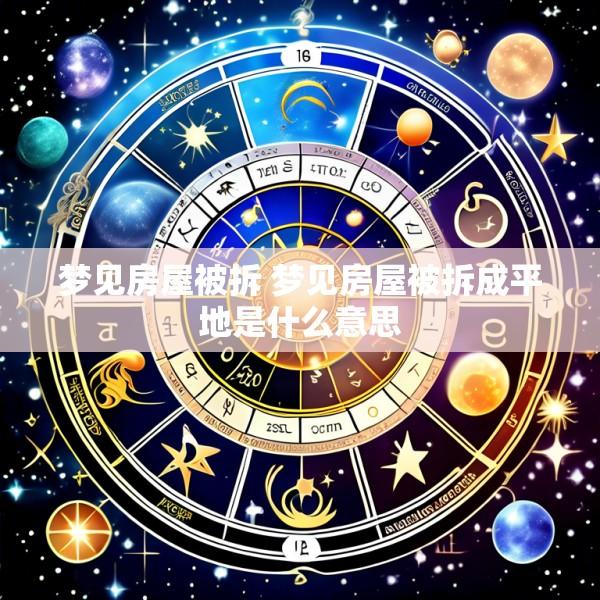梦见房屋被拆 梦见房屋被拆成平地是什么意思