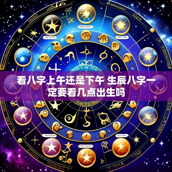 看八字上午还是下午 生辰八字一定要看几点出生吗