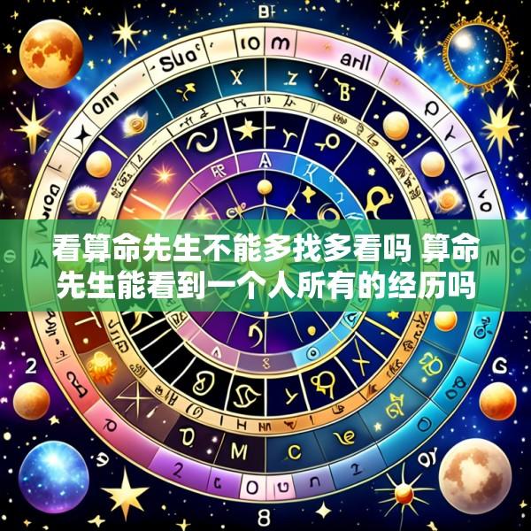 看算命先生不能多找多看吗 算命先生能看到一个人所有的经历吗
