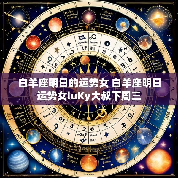 白羊座明日的运势女 白羊座明日运势女luKy大叔下周三