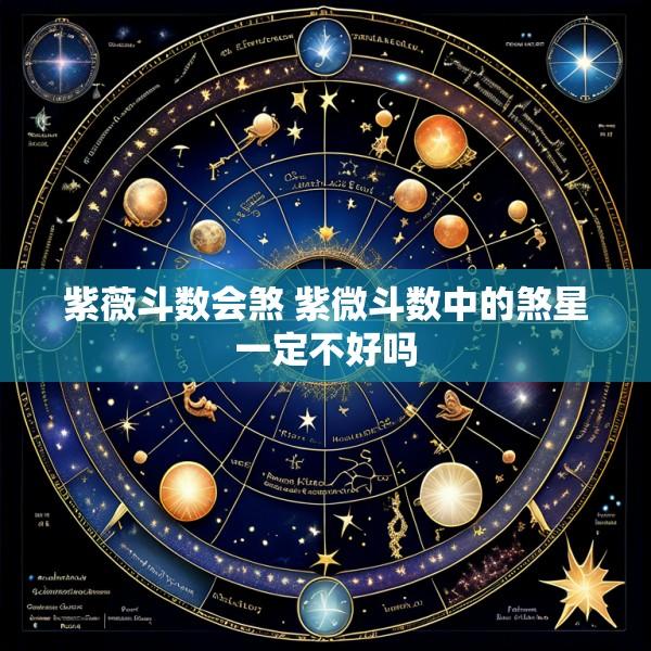 紫薇斗数会煞 紫微斗数中的煞星一定不好吗