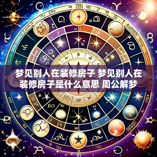 梦见别人在装修房子 梦见别人在装修房子是什么意思 周公解梦