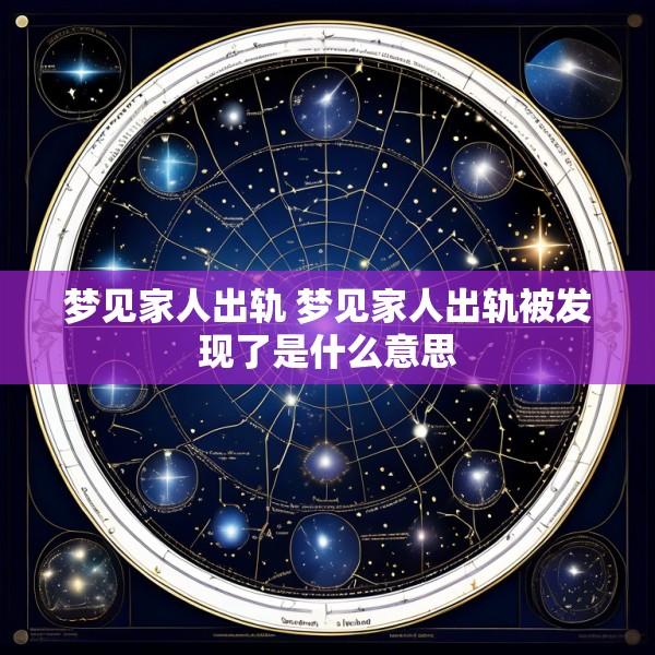 梦见家人出轨 梦见家人出轨被发现了是什么意思