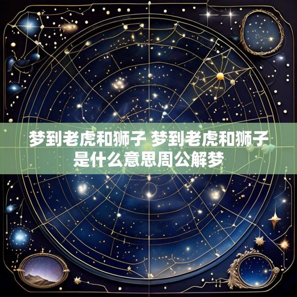 梦到老虎和狮子 梦到老虎和狮子是什么意思周公解梦