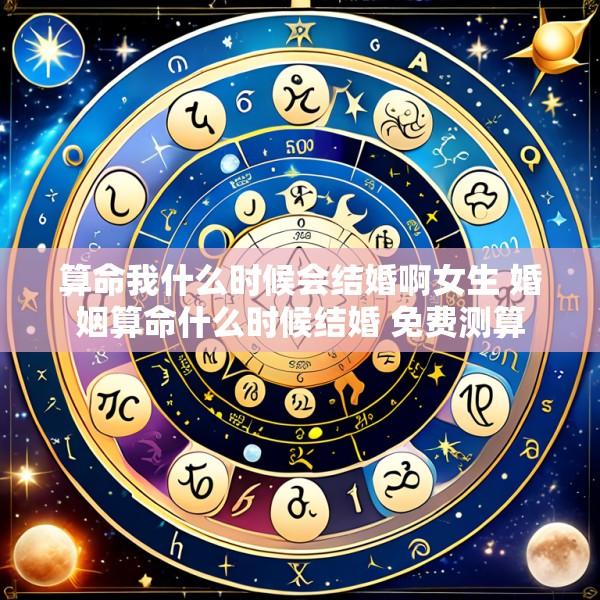 算命我什么时候会结婚啊女生 婚姻算命什么时候结婚 免费测算