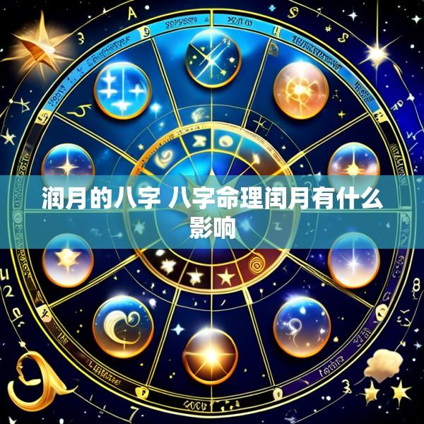润月的八字 八字命理闰月有什么影响