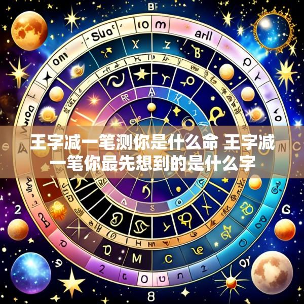 王字减一笔测你是什么命 王字减一笔你最先想到的是什么字