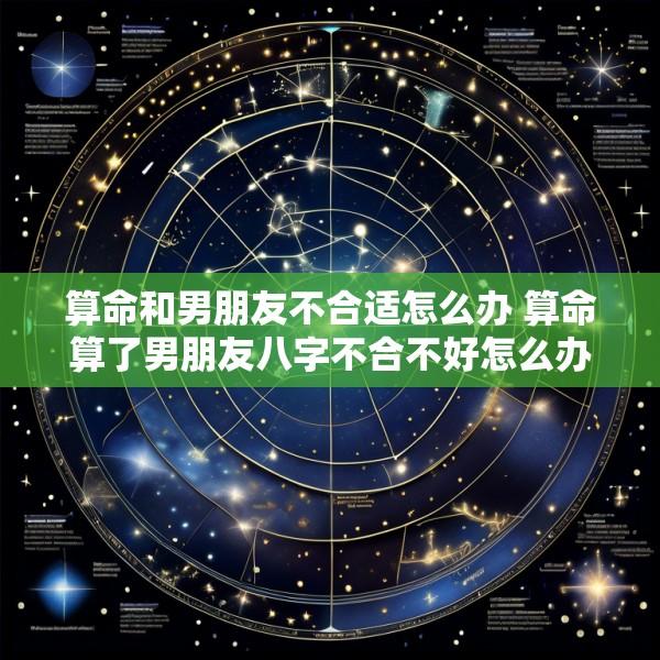 算命和男朋友不合适怎么办 算命算了男朋友八字不合不好怎么办