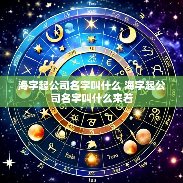 海字起公司名字叫什么 海字起公司名字叫什么来着