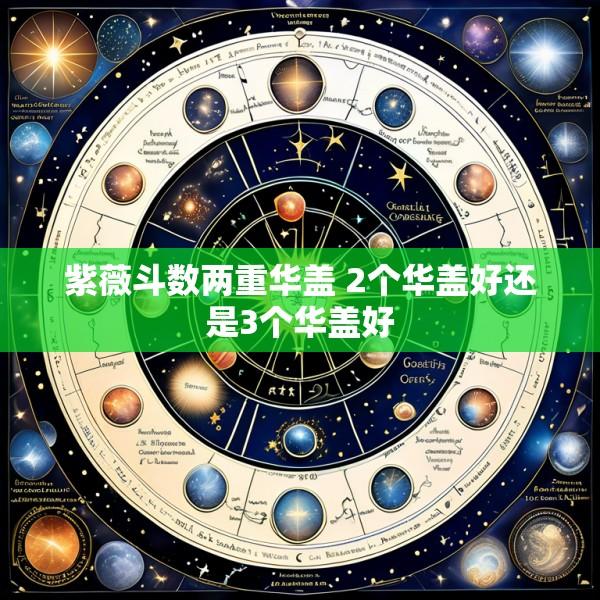 紫薇斗数两重华盖 2个华盖好还是3个华盖好