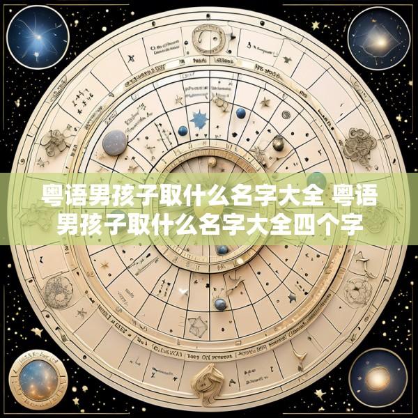 粤语男孩子取什么名字大全 粤语男孩子取什么名字大全四个字