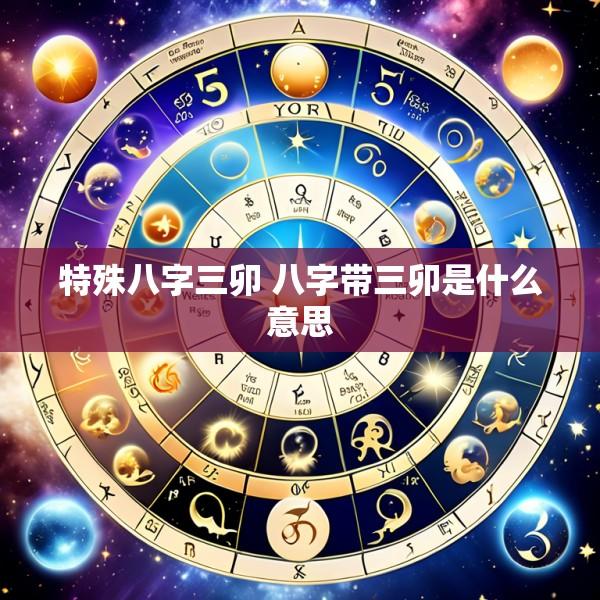 特殊八字三卯 八字带三卯是什么意思