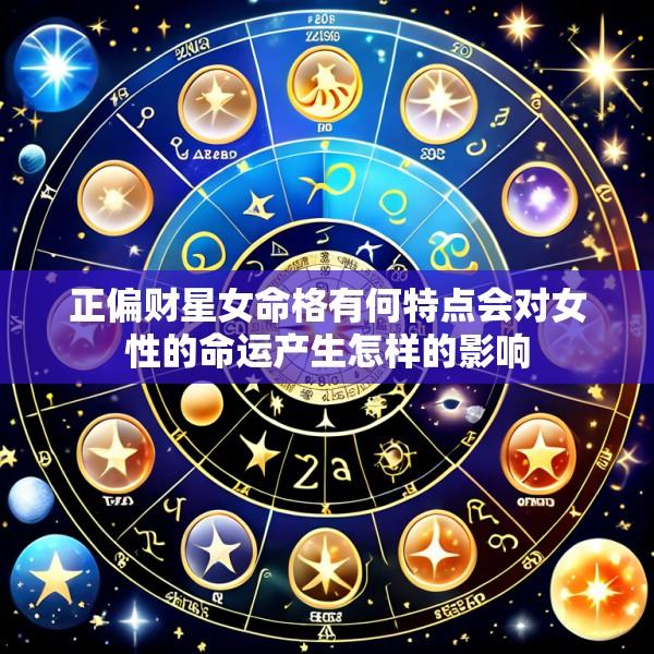 正偏财星女命格有何特点会对女性的命运产生怎样的影响