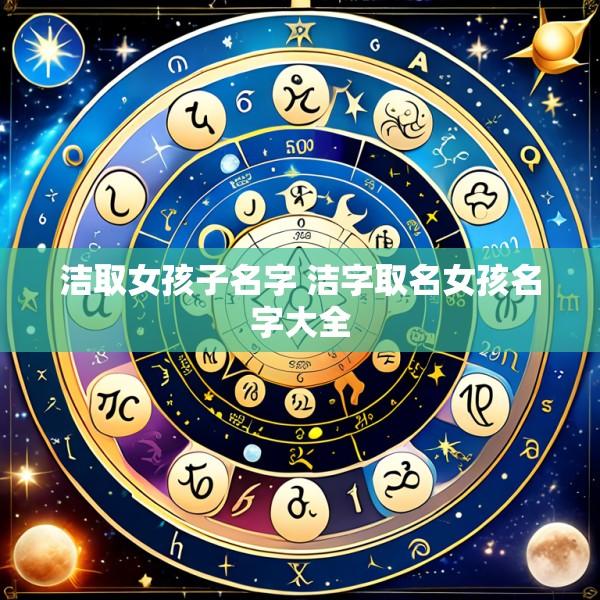 洁取女孩子名字 洁字取名女孩名字大全