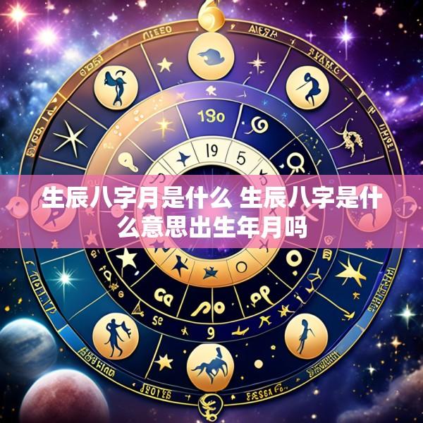生辰八字月是什么 生辰八字是什么意思出生年月吗