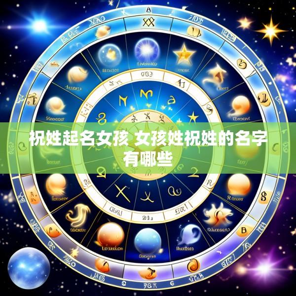 祝姓起名女孩 女孩姓祝姓的名字有哪些