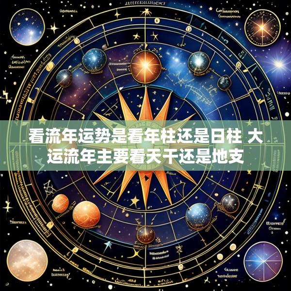 看流年运势是看年柱还是日柱 大运流年主要看天干还是地支