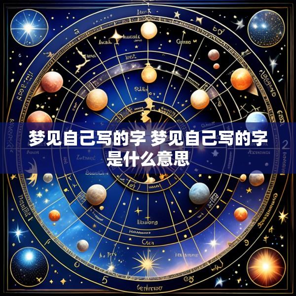 梦见自己写的字 梦见自己写的字是什么意思