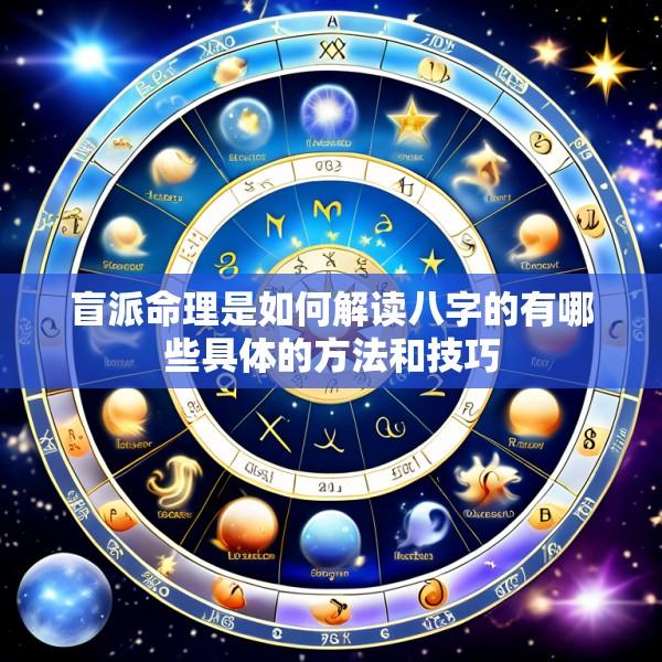 盲派命理是如何解读八字的有哪些具体的方法和技巧