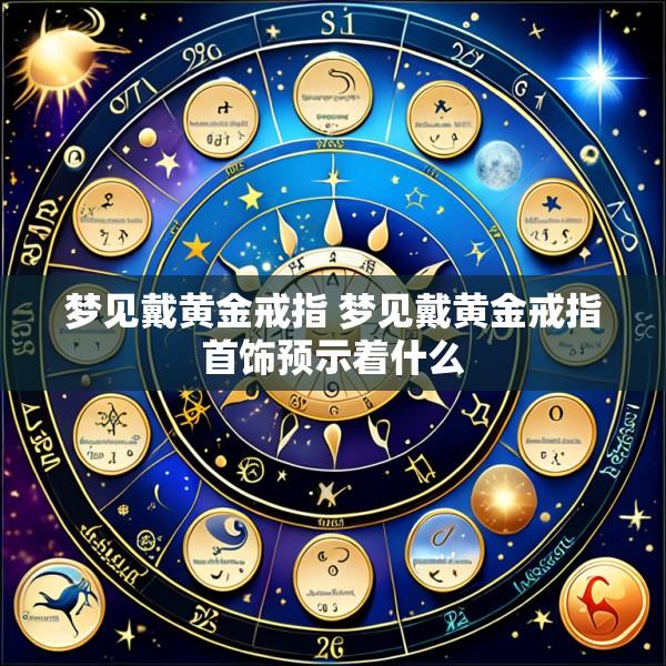 梦见戴黄金戒指 梦见戴黄金戒指首饰预示着什么
