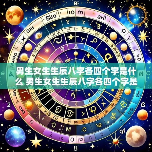 男生女生生辰八字各四个字是什么 男生女生生辰八字各四个字是什么意思