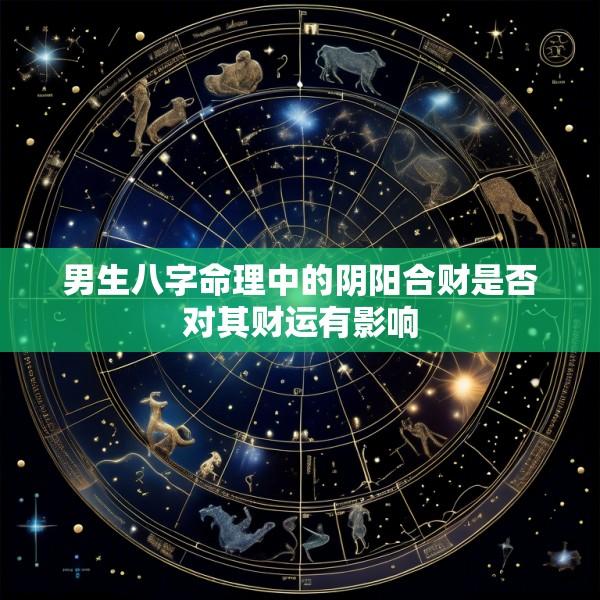 男生八字命理中的阴阳合财是否对其财运有影响