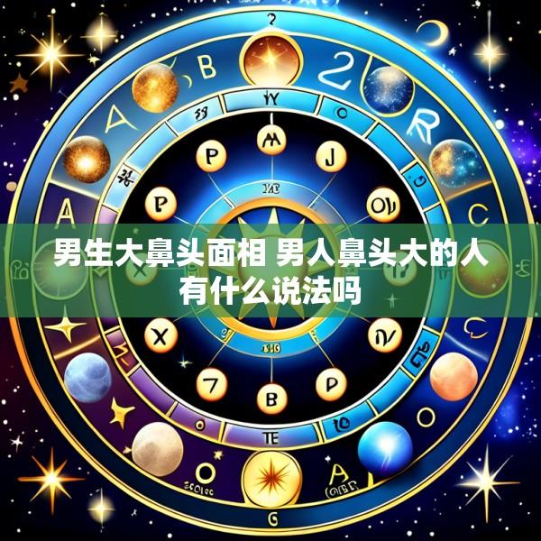 男生大鼻头面相 男人鼻头大的人有什么说法吗