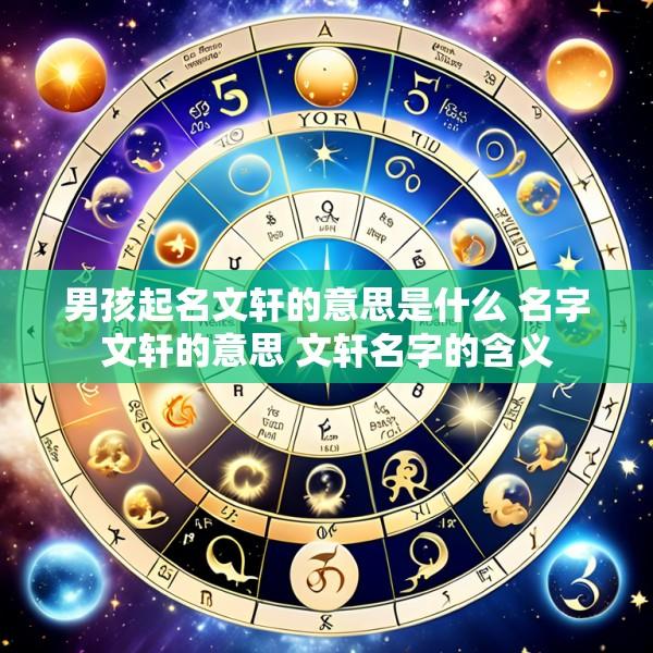 男孩起名文轩的意思是什么 名字文轩的意思 文轩名字的含义