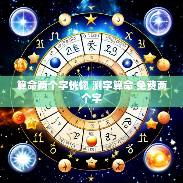 算命两个字恍惚 测字算命 免费两个字
