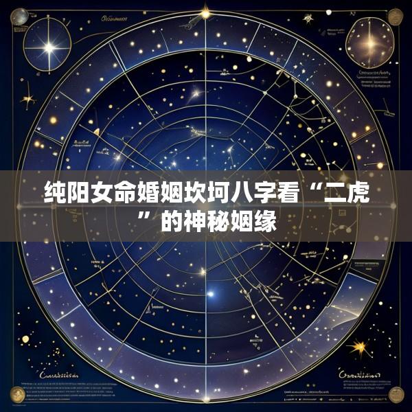 纯阳女命婚姻坎坷八字看“二虎”的神秘姻缘