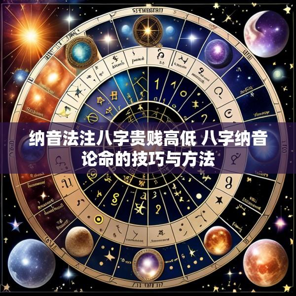 纳音法注八字贵贱高低 八字纳音论命的技巧与方法
