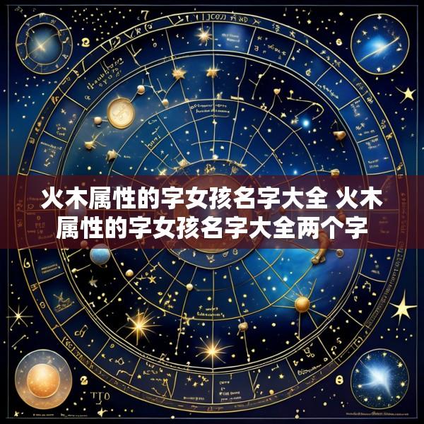 火木属性的字女孩名字大全 火木属性的字女孩名字大全两个字