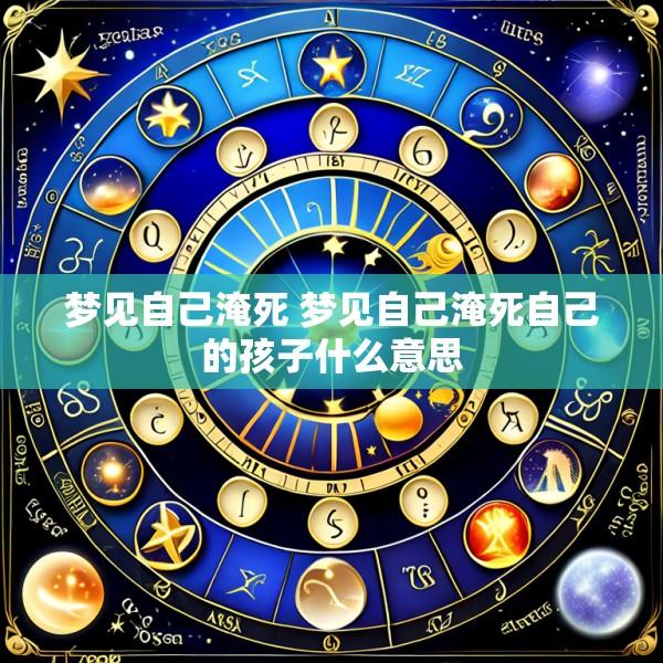 梦见自己淹死 梦见自己淹死自己的孩子什么意思