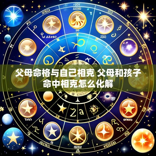 父母命格与自己相克 父母和孩子命中相克怎么化解