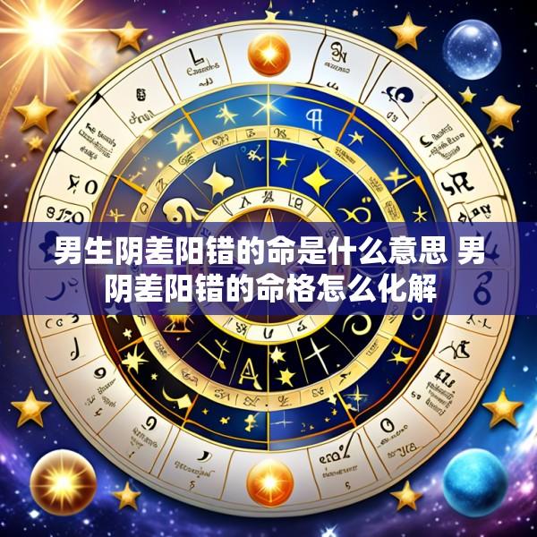 男生阴差阳错的命是什么意思 男阴差阳错的命格怎么化解