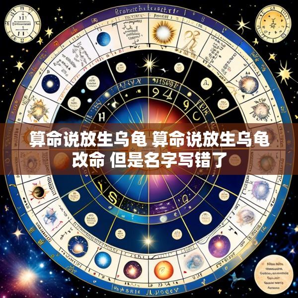 算命说放生乌龟 算命说放生乌龟改命 但是名字写错了