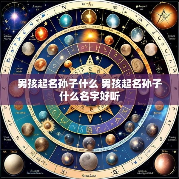 男孩起名孙子什么 男孩起名孙子什么名字好听