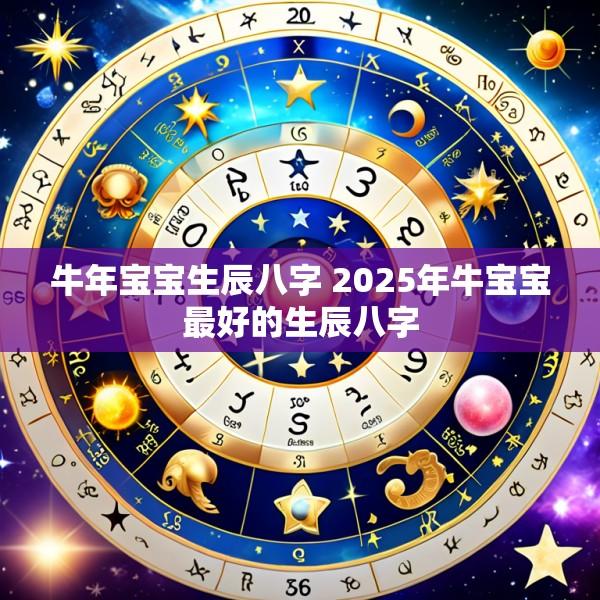牛年宝宝生辰八字 2025年牛宝宝最好的生辰八字