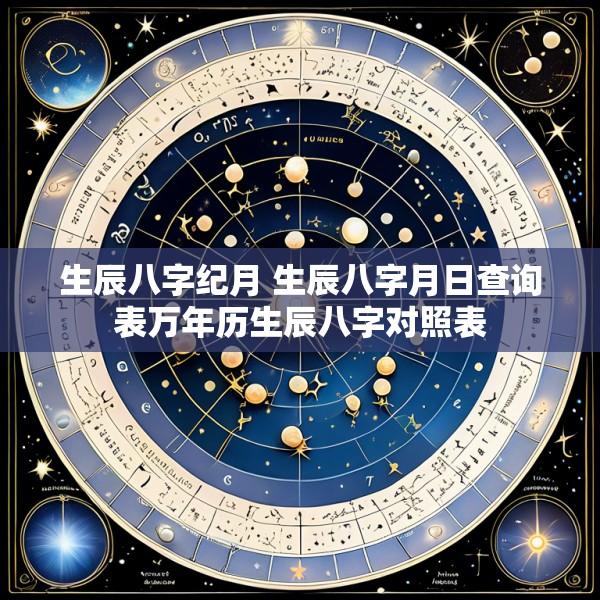 生辰八字纪月 生辰八字月日查询表万年历生辰八字对照表