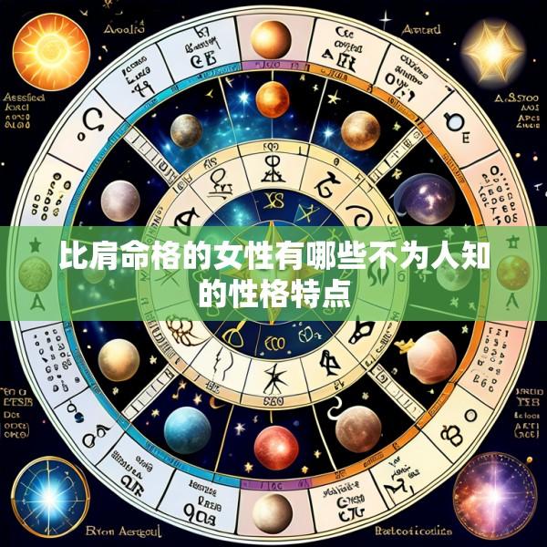 比肩命格的女性有哪些不为人知的性格特点