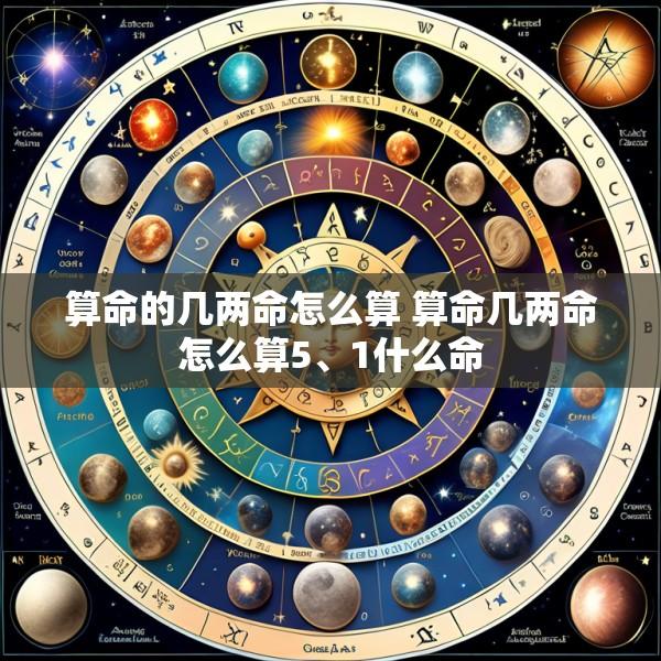 算命的几两命怎么算 算命几两命怎么算5、1什么命