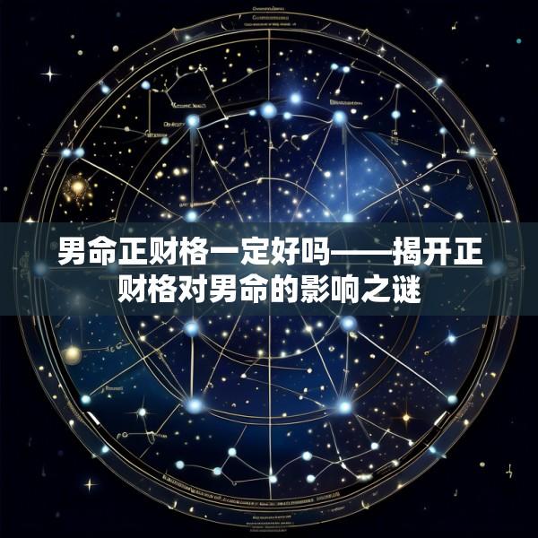 男命正财格一定好吗——揭开正财格对男命的影响之谜
