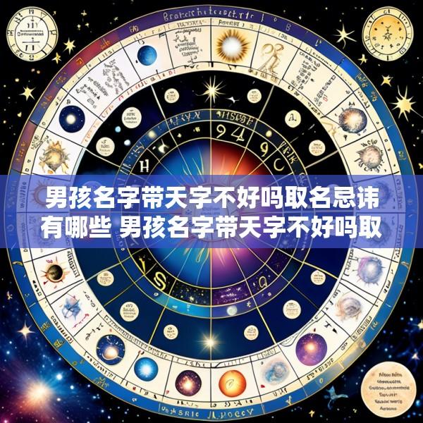 男孩名字带天字不好吗取名忌讳有哪些 男孩名字带天字不好吗取名忌讳有哪些呢