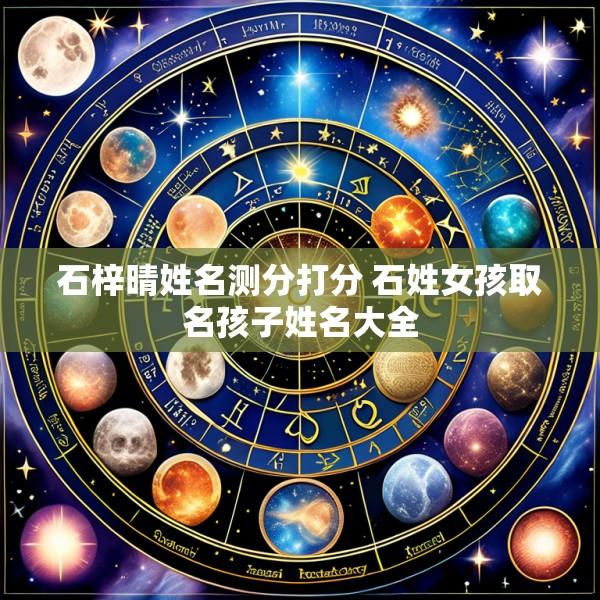 石梓晴姓名测分打分 石姓女孩取名孩子姓名大全