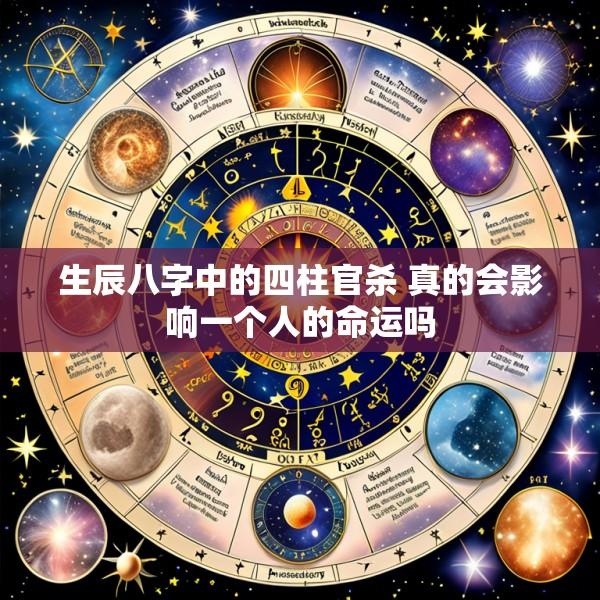 生辰八字中的四柱官杀 真的会影响一个人的命运吗
