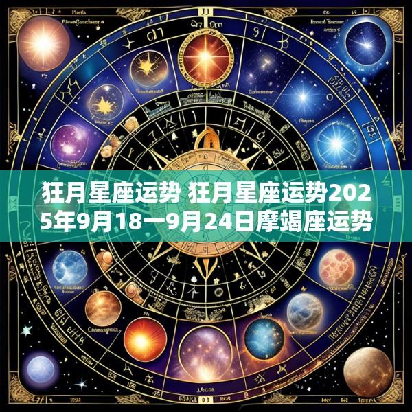 狂月星座运势 狂月星座运势2025年9月18一9月24日摩竭座运势